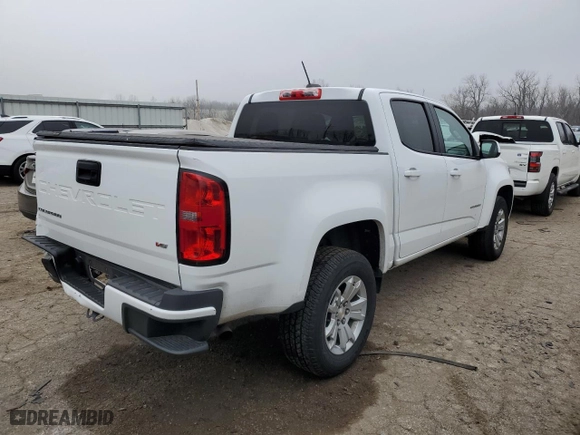 2021 Chevrolet Colorado 2WD LT with VIN 1GCGSCEN6M1132081, listed as a Copart auction lot 39605364 with 79,047 mi miles and Salvage Title. Bid and sale history available at carsss.com. Image 3.