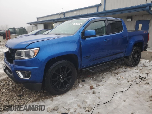 2020 Chevrolet Colorado 4WD LT z VIN 1GCGTCEN2L1138049, wystawiony jako Copart lot #85202324 z przebiegiem 84 528 mil mil oraz Szkoda całkowita • Salvage title. Historia ofert i sprzedaży dostępna na DreamBid. Obrazek 1.