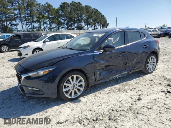 2017 Mazda 3 Grand Touring z VIN JM1BN1M3XH1117241, wystawiony jako Copart lot #53499295 z przebiegiem 63 886 mil mil oraz Szkoda całkowita • Salvage title. Historia ofert i sprzedaży dostępna na DreamBid. Obrazek 1.