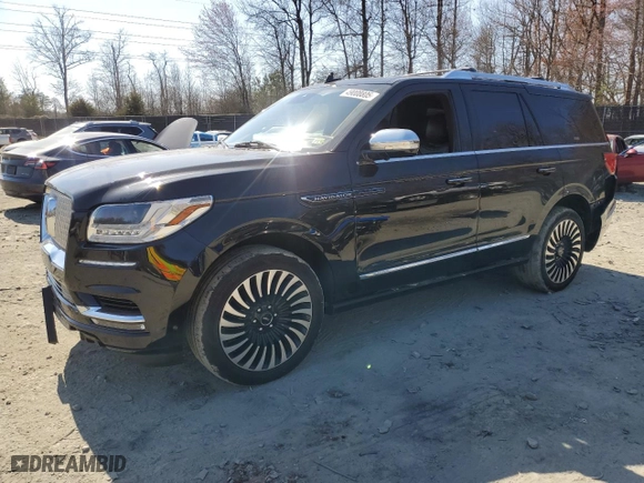 2021 Lincoln Navigator Black Label with VIN 5LMJJ2TT6MEL20329, listed as a Copart auction lot 49008805 with 51,152 mi miles and Salvage Title. Bid and sale history available at carsss.com. Image 1.