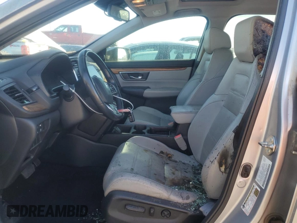 2018 Honda CR-V EX-L with VIN 5J6RW1H80JA013388, listed as a Copart auction lot 46678225 with 63,336 mi miles and Salvage Title. Bid and sale history available at DreamBid. Image 7.