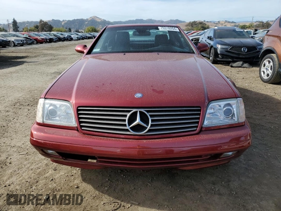 2000 Mercedes-Benz SL-Class with VIN WDBFA68F6YF191384, listed as a Copart auction lot 79318264 with 46,673 mi miles and Salvage Title. Bid and sale history available at carsss.com. Image 5.