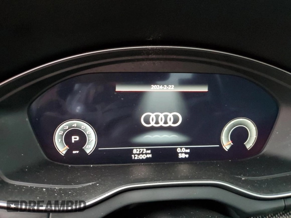 2023 Audi SQ5 Premium Plus with VIN WA1B4AFY7P2146601, listed as a Copart auction lot 46319784 with 8,273 mi miles and Salvage title. Bid and sale history available at DreamBid. Image 9.