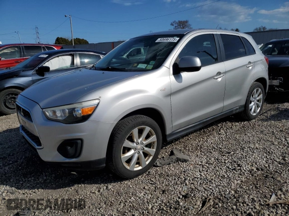 2014 Mitsubishi Outlander Sport ES with VIN 4A4AR3AUXEE023172, listed as a Copart auction lot 50696175 with 193,328 mi miles and Clean Title. Bid and sale history available at carsss.com. Image 1.