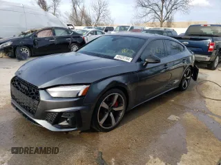 2022 Audi A5 Sportback S line Premium Plus with VIN WAUFACF56NA027259, listed as a Copart auction lot 45425194 with 15,903 mi miles and Salvage Title. Bid and sale history available at carsss.com. Image 1.