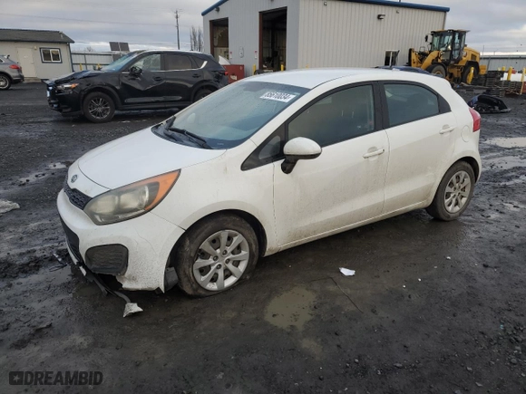 2013 Kia Rio SX with VIN KNADM5A30D6110381, listed as a Copart auction lot 85610034 with 161,673 mi miles and Salvage Title. Bid and sale history available at carsss.com. Image 1.