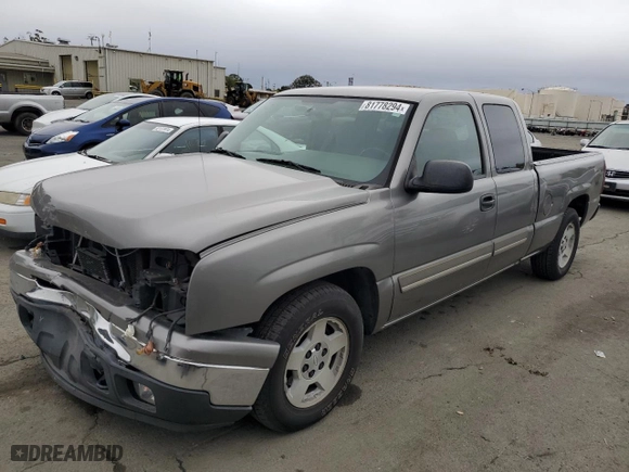 2007 Chevrolet Silverado 1500 Classic LT1 with VIN 1GCEC19V97Z111024, listed as a Copart auction lot 81778294 with 106,734 mi miles and Salvage Title. Bid and sale history available at carsss.com. Image 1.