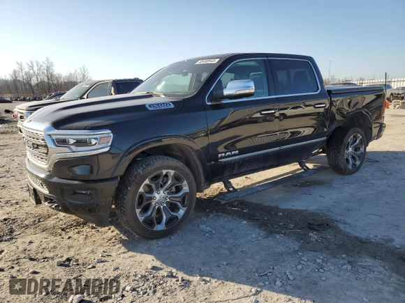 2020 Ram 1500 Limited with VIN 1C6SRFHTXLN255317, listed as a Copart auction lot 48400945 with 31,493 mi miles and Salvage title. Bid and sale history available at DreamBid. Image 1.