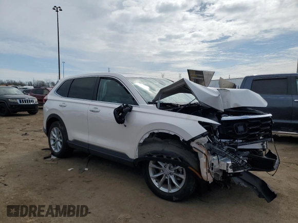 2025 Honda CR-V EX with VIN 5J6RS4H41SL008460, listed as a Copart auction lot 52074205 with 4,162 mi miles and Salvage Title. Bid and sale history available at DreamBid. Image 4.