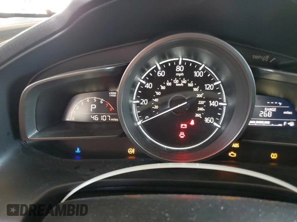 2018 Mazda 3 Sport with VIN 3MZBN1U74JM275812, listed as a Copart auction lot 53519075 with 46,107 mi miles and Salvage Title. Bid and sale history available at DreamBid. Image 9.