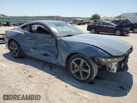 2024 Ford Mustang EcoBoost with VIN 1FA6P8THXR5141119, listed as a Copart auction lot 56909265 with 22,439 mi miles and Salvage title. Bid and sale history available at DreamBid. Image 4.