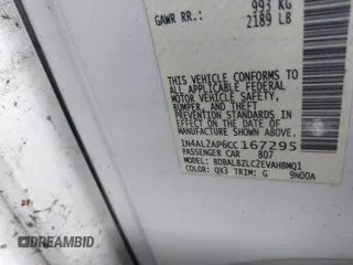 2012 Nissan Altima S with VIN 1N4AL2AP6CC167295, listed as a IAAI auction lot 40532168 with Not Provided miles and . Bid and sale history available at DreamBid. Image 9.