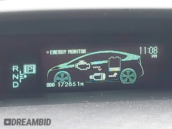 2010 Toyota Prius II with VIN JTDKN3DU2A0197960, listed as a IAAI auction lot 41550156 with 172,851 mi miles. Bid and sale history available at carsss.com. Image 15.