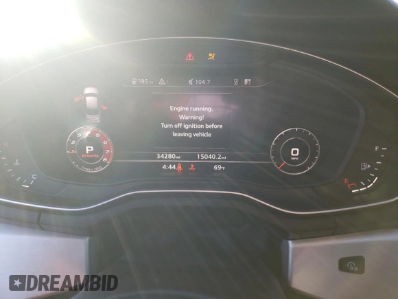 2018 Audi S4 Premium Plus with VIN WAUB4AF41JA003754, listed as a Copart auction lot 71143663 with 34,280 mi miles. Bid and sale history available at carsss.com. Image 9.