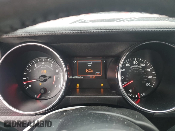 2017 Ford Mustang GT with VIN 1FA6P8CF3H5244105, listed as a Copart auction lot 52012555 with 62,270 mi miles and Salvage title. Bid and sale history available at DreamBid. Image 9.