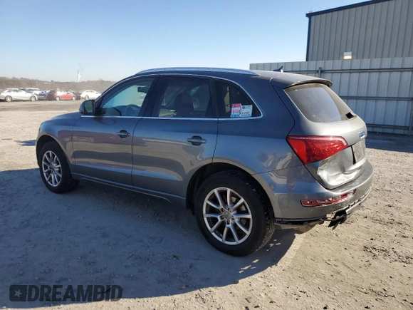 2012 Audi Q5 Premium with VIN WA1CFAFP5CA082466, listed as a Copart auction lot 86595754 with 50,622 mi miles and Salvage title. Bid and sale history available at DreamBid. Image 2.