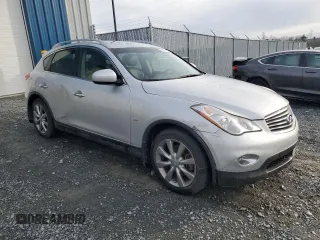 2014 Infiniti QX50 Journey with VIN JN1BJ0HR1EM190953, listed as a Copart auction lot 81457584 with 97,866 mi miles and Salvage Title. Bid and sale history available at carsss.com. Image 4.