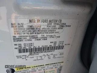 2008 Ford Taurus X SEL с VIN 1FMDK02W18GA00472, выставлен на аукционе IAAI как лот 42339407 с пробегом 236 212 миль миль и . История ставок и продаж доступна на DreamBid. Изображение 9.