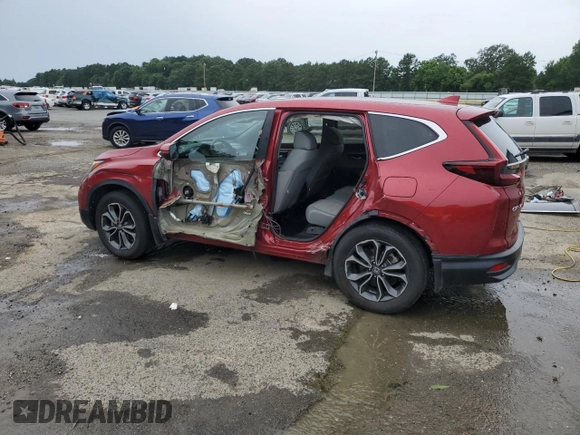 2021 Honda CR-V EX with VIN 5J6RW2H53MA004832, listed as a Copart auction lot 60472605 with 81,358 mi miles and Salvage title. Bid and sale history available at DreamBid. Image 2.