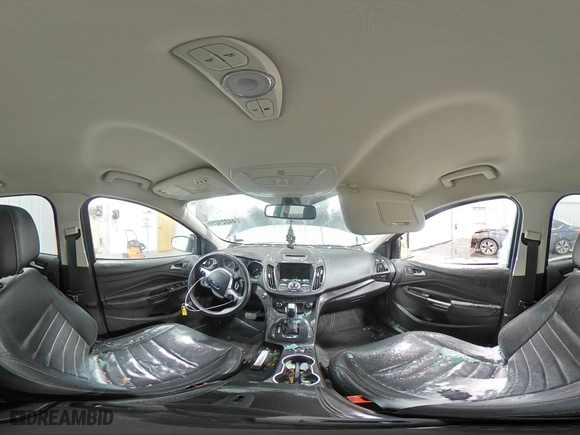 2014 Ford Escape Titanium with VIN 1FMCU9JX0EUC13995, listed as a Copart auction lot 44221255 with 0 mi miles and Salvage Title. Bid and sale history available at carsss.com. Image 14.