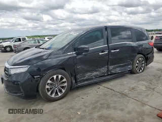 2024 Honda Odyssey EX-L z VIN 5FNRL6H60RB061180, wystawiony jako Copart lot #54399695 z przebiegiem 12 113 mil mil oraz Szkoda całkowita • Salvage title. Historia ofert i sprzedaży dostępna na DreamBid. Obrazek 1.