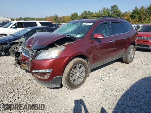 2017 Chevrolet Traverse LT with VIN 1GNKRHKD6HJ122307, listed as a Copart auction lot 77060244 with 155,965 mi miles and Salvage Title. Bid and sale history available at DreamBid. Image 1.
