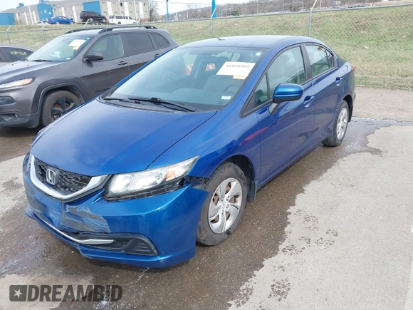 2014 Honda Civic Sedan LX with VIN 19XFB2F5XEE049546, listed as a IAAI auction lot 41850395 with 142,415 mi miles. Bid and sale history available at carsss.com. Image 17.
