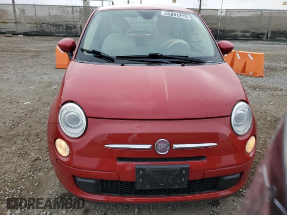 2012 FIAT 500 Pop with VIN 3C3CFFAR4CT358368, listed as a Copart auction lot 62891275 with 59,362 mi miles and Salvage title. Bid and sale history available at DreamBid. Image 5.