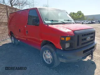 2011 Ford Econoline Cargo Commercial with VIN 1FTSE3EL8BDA38781, listed as a IAAI auction lot 41749363 with 205,496 mi miles. Bid and sale history available at carsss.com. Image 1.