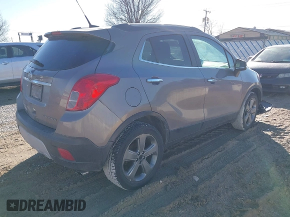 2014 Buick Encore Convenience with VIN KL4CJBSB5EB742534, listed as a IAAI auction lot 41655547 with 63,199 mi miles and . Bid and sale history available at DreamBid. Image 4.