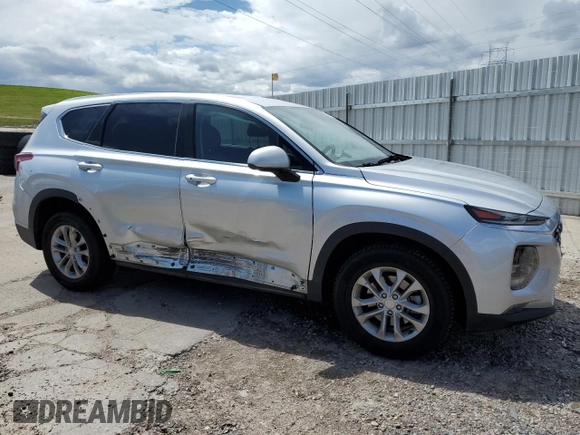 2019 Hyundai Santa Fe SEL z VIN 5NMS3CAD8KH008692, wystawiony jako Copart lot #58851245 z przebiegiem 86 015 mil mil oraz Szkoda całkowita • Salvage title. Historia ofert i sprzedaży dostępna na DreamBid. Obrazek 4.