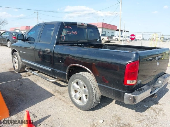 2005 Dodge Ram 1500 SLT with VIN 1D7HA18D45S281797, listed as a IAAI auction lot 42039050 with 208,245 mi miles. Bid and sale history available at carsss.com. Image 3.