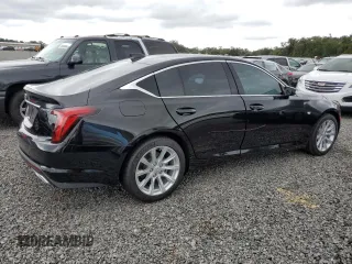 2024 Cadillac CT5 Luxury with VIN 1G6DM5RK1R0106920, listed as a Copart auction lot 74776684 with 5,501 mi miles and Salvage title. Bid and sale history available at DreamBid. Image 3.