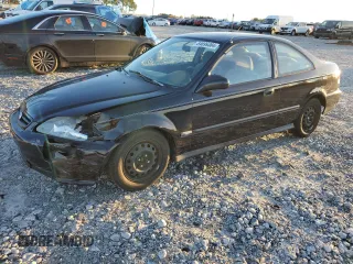 1999 Honda Civic DX with VIN 1HGEJ6122XL046591, listed as a Copart auction lot 84699384 with 236,166 mi miles and Salvage Title. Bid and sale history available at carsss.com. Image 1.