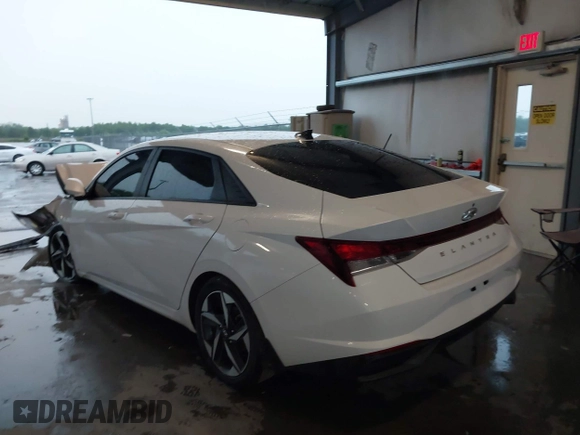 2023 Hyundai Elantra SEL with VIN 5NPLS4AG7PH100586, listed as a IAAI auction lot 42166088 with Not provided miles and . Bid and sale history available at DreamBid. Image 3.