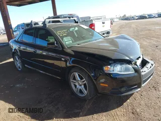 2008 Audi A4 2.0T with VIN WAUAF78E18A072100, listed as a IAAI auction lot 41414190 with 129,408 mi miles. Bid and sale history available at carsss.com. Image 1.
