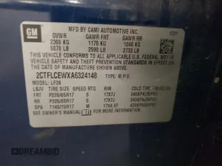 2010 GMC Terrain SLE-1 z VIN 2CTFLCEWXA6324148, wystawiony jako Copart lot #55781055 z przebiegiem 192 879 mil mil oraz Nie do naprawy • Non repairable. Historia ofert i sprzedaży dostępna na DreamBid. Obrazek 13.
