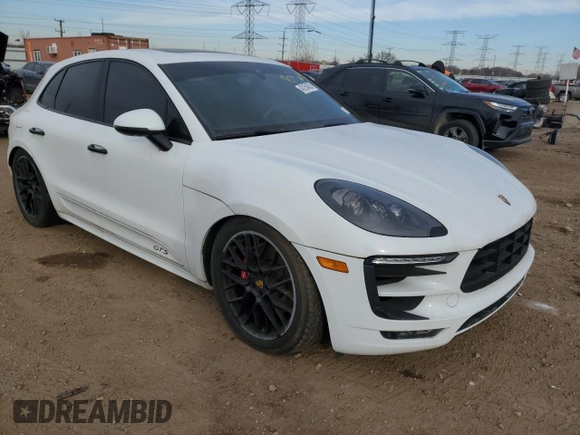 2018 Porsche Macan GTS with VIN WP1AG2A53JLB62001, listed as a Copart auction lot 43154635 with Not provided miles and Salvage title. Bid and sale history available at DreamBid. Image 4.