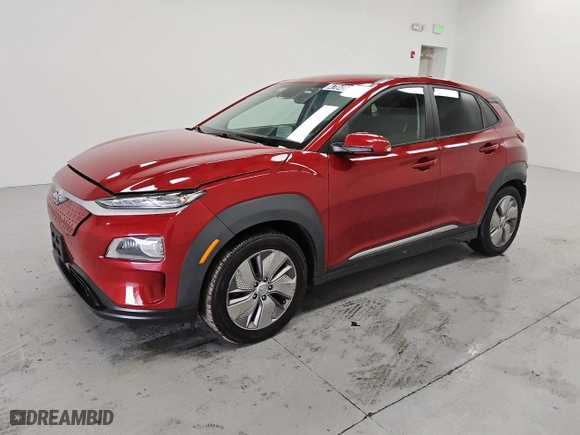 2021 Hyundai Kona Electric Ultimate with VIN KM8K53AG2MU131884, listed as a Copart auction lot 47848645 with 62,721 mi miles and Clean Title. Bid and sale history available at carsss.com. Image 1.