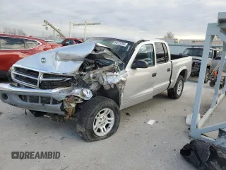 2004 Dodge Dakota SLT with VIN 1D7HG48N84S717848, listed as a Copart auction lot 84273764 with 0 mi miles and Salvage Title. Bid and sale history available at carsss.com. Image 1.