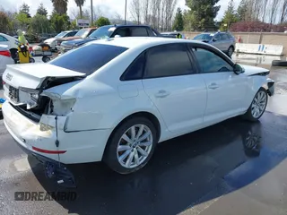 2017 Audi A4 Premium with VIN WAUANAF40HN011047, listed as a IAAI auction lot 41824638 with 107,802 mi miles. Bid and sale history available at carsss.com. Image 4.
