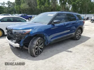 2021 Ford Explorer ST z VIN 1FM5K8GC3MGA31833, wystawiony jako Copart lot #55305745 z przebiegiem 46 500 mil mil oraz Szkoda całkowita • Salvage title. Historia ofert i sprzedaży dostępna na DreamBid. Obrazek 1.