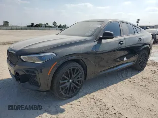 2023 BMW X6 M50i with VIN 5UXCY8C02P9N58629, listed as a Copart auction lot 66108284 with 17,871 mi miles and Salvage Title. Bid and sale history available at carsss.com. Image 1.