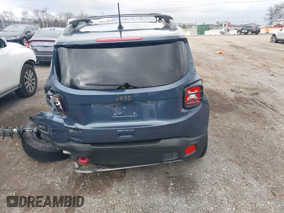 2022 Jeep Renegade Trailhawk with VIN ZACNJDC19NPN61911, listed as a IAAI auction lot 41181227 with 25,614 mi miles and . Bid and sale history available at DreamBid. Image 17.