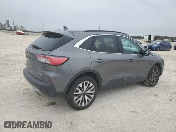 2021 Ford Escape Titanium with VIN 1FMCU9J9XMUA57500, listed as a Copart auction lot 46322915 with 67,101 mi miles and Salvage Title. Bid and sale history available at carsss.com. Image 3.