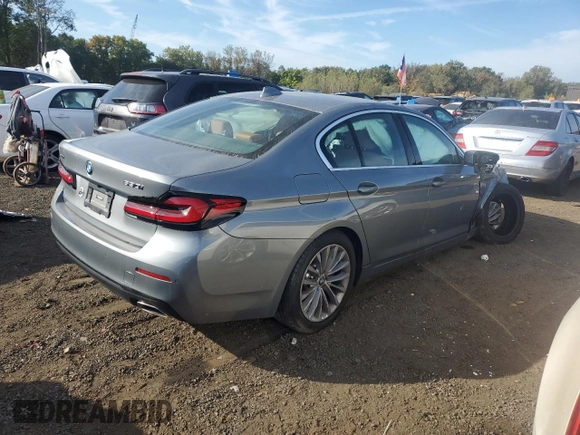 2023 BMW 5 Series 530i xDrive with VIN WBA13BJ09PCN17440, listed as a Copart auction lot 74510724 with Not provided miles and Salvage title. Bid and sale history available at DreamBid. Image 3.
