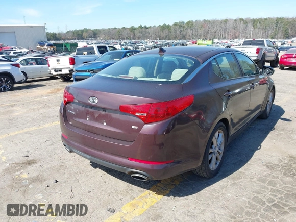 2011 Kia Optima LX with VIN KNAGM4A73B5078538, listed as a IAAI auction lot 41694077 with 217,822 mi miles and . Bid and sale history available at DreamBid. Image 4.