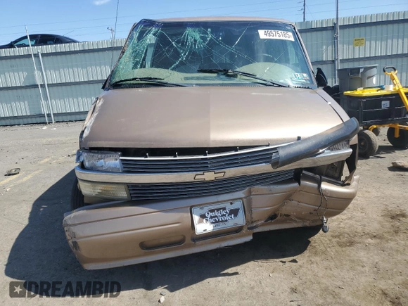 1998 Chevrolet Astro with VIN 1GNEL19W7WB182424, listed as a Copart auction lot 49575185 with 131,741 mi miles and Salvage Title. Bid and sale history available at carsss.com. Image 5.