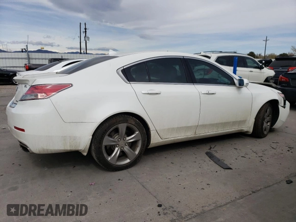 2012 Acura TL Tech Auto with VIN 19UUA9F57CA007811, listed as a Copart auction lot 50191885 with 73,550 mi miles and Salvage Title. Bid and sale history available at carsss.com. Image 3.