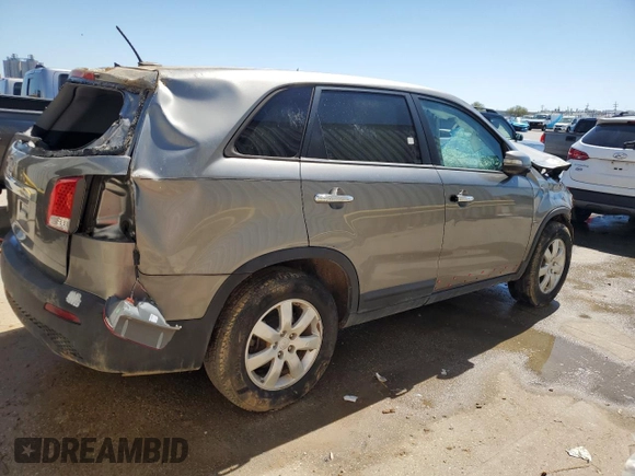 2012 Kia Sorento LX with VIN 5XYKT3A12CG190620, listed as a Copart auction lot 48409665 with Not Provided miles and Salvage Title. Bid and sale history available at DreamBid. Image 3.